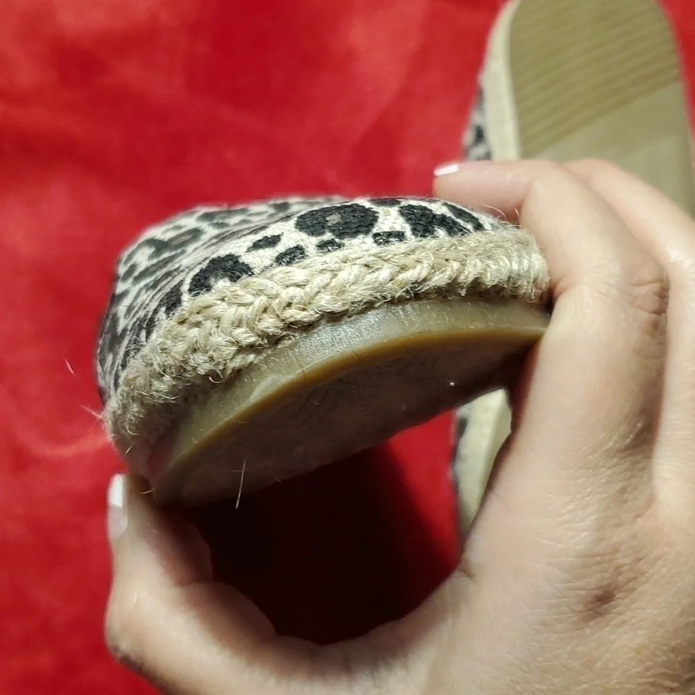 GH Bass Leopard Espadrille Size 7.5M